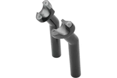 Drag Specialties Forged Aluminum Black Risers 1 Inch Pullback, 5.5 Inch