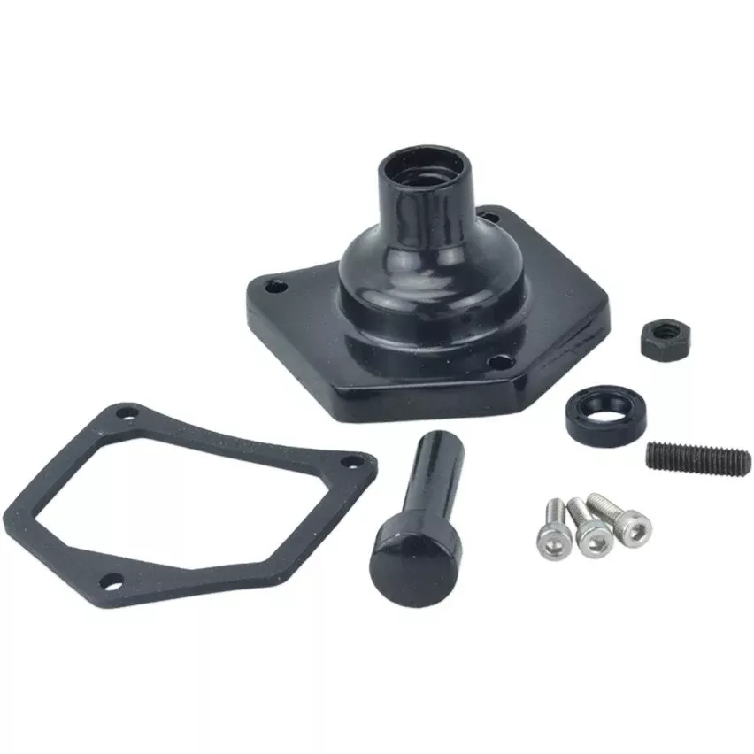 Drag Specialties Gloss Black Aluminum Solenoid Starter Cover 91-17 Harley