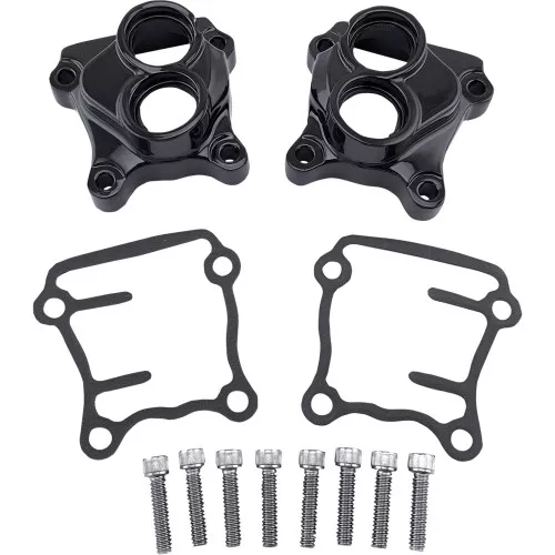 Drag Specialties Gloss Black Tappet Block Covers 1999-2017 Harley Twin Cam