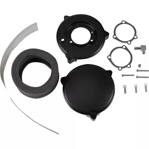 Drag Specialties High Performance 6" Dragtron II Air Cleaner for 1999-2006 Harley CV Carbs - Black