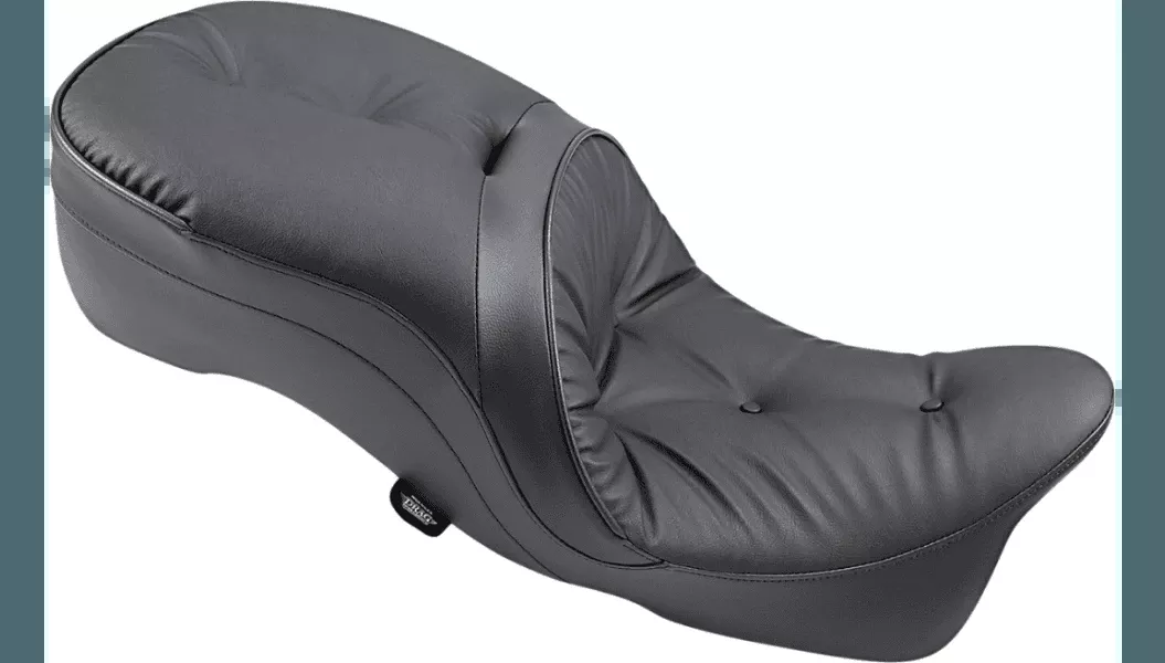 Drag Specialties Large Touring Seat for Harley Davidson Touring Models 2009-23 (& Trike that accepts Frame Mounted Backrests) - Pillow Style (Not for '24-Up FLHX/FLTR Models)