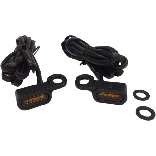 Drag Specialties LED Handlebar Turn Signals for Harley Hydraulic Clutch