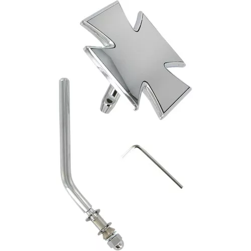 Drag Specialties Maltese Cross Mirror Round Stem (1901-6060)