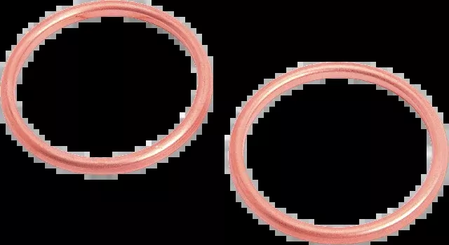 Drag Specialties Pair Copper Exhaust Gaskets 66-84 Harley Touring FXR FXEF FXDG