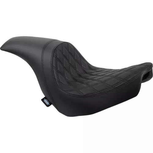 Drag Specialties Predator Seat for 2018-2024 Harley Softail FXLR/FXLRST/FLSB - Double Diamond
