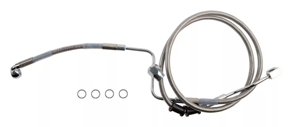 Drag Specialties Rear Brake Line Kit For Harley ABS Softail 2018-2024