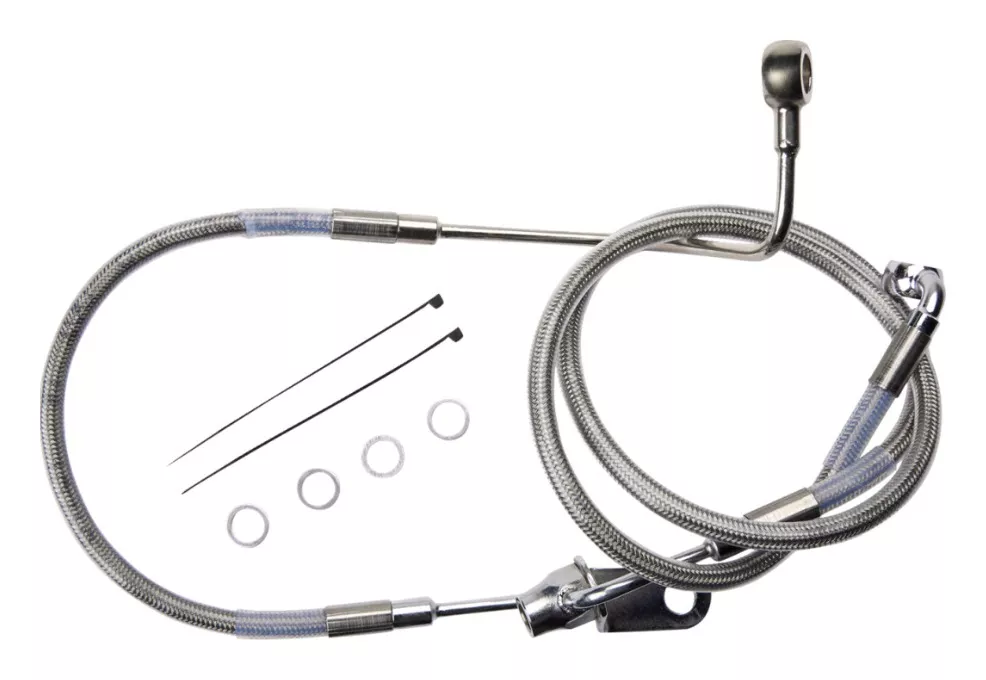 Drag Specialties Rear Brake Line Kit For Non-ABS Harley Softail 2011-2017