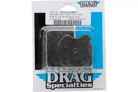 Drag Specialties REAR Semi Metallic Brake Pads for Certain H-D Models OEM #44209-82-Pair