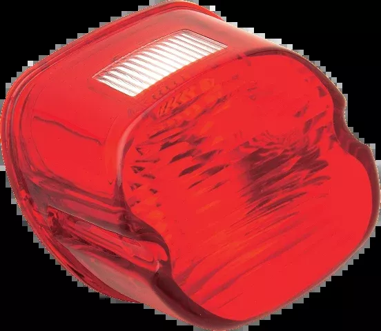 Drag Specialties Red Laydown Taillight Lense fits 1973-98 Harley Touring Softail