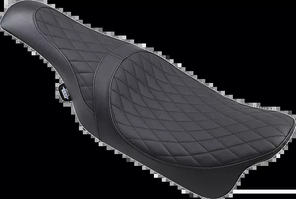 Drag Specialties Seats Caballero Seat – Solar Reflective Leather – Diamond Stitch – FL ’08-’23