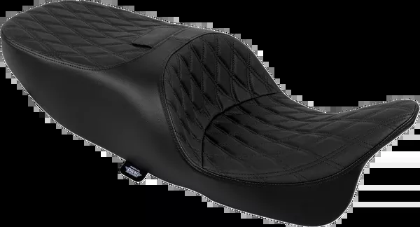 Drag Specialties Seats Freedom Seat – Vinyl – Double Diamond Black Stitch – FLRT/FLTRT ’15-’25