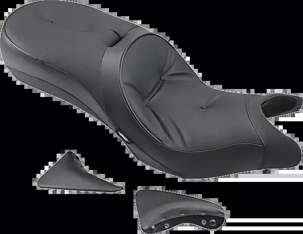 Drag Specialties Seats Low-Profile Touring Seat – Pillow Style – Black – Victory ’10-’15