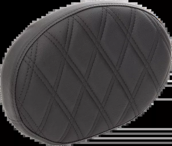 Drag Specialties Seats Oval Sissy Bar Pad – Double Diamond – Black Stitch – FL ’99-’22