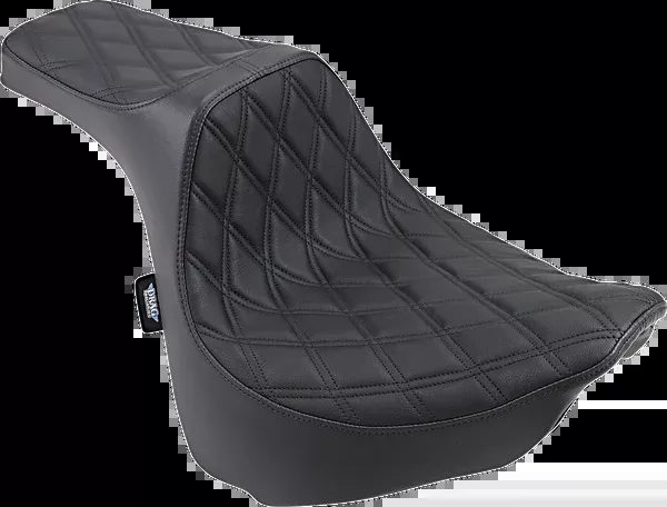 Drag Specialties Seats Predator III Seat – Double Diamond – Black Stitched – FXFB/S ’18-’23