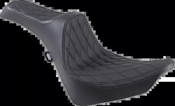 Drag Specialties Seats Predator III Seat – Double Diamond – Black Stitching – FL/FX ’18-’23
