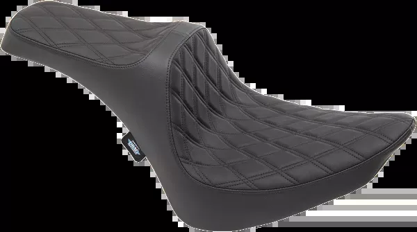 Drag Specialties Seats Predator III Seat – Double Diamond – Black Stitching – FXST/FLST ’84-’99