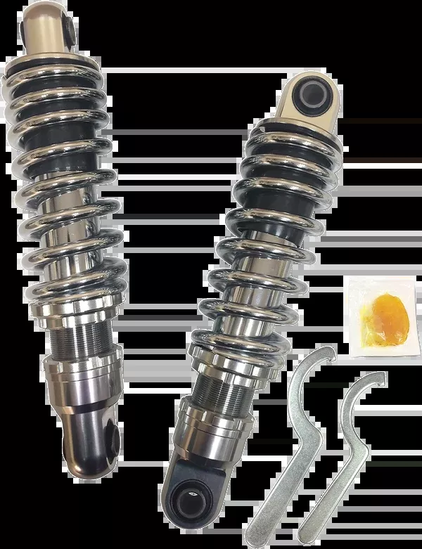 Drag Specialties Shocks Premium Shock – 10.5″ – Chrome – ’91-’17 FXD