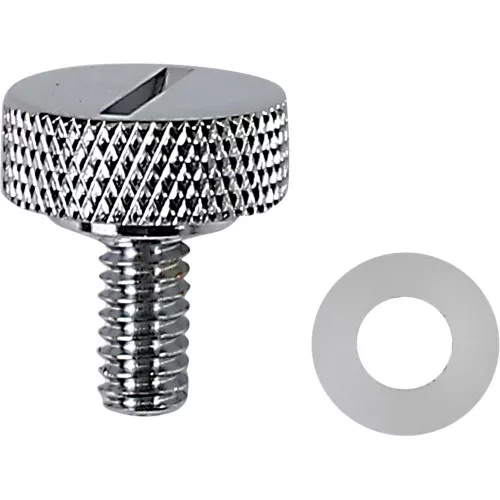 Drag Specialties Slot 1/4" - 20 Seat Mounting Knob for Harley - Chrome