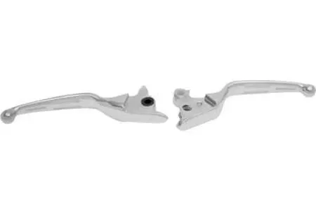 Drag Specialties Slotted Wide Blade Lever Sets for '96-16 Big Twin (Except '08-13 FLHT/FLHR/FLTR/FLHX & H-D FL Trike) & '96-03 XL -Black (Pair) (Shown in Chrome)