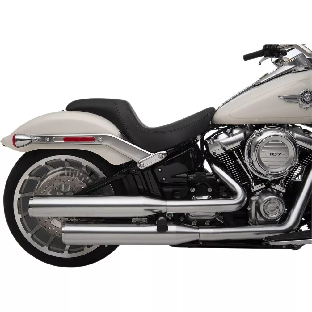 Drag Specialties Smooth Vinyl Predator 2-Up Seat Saddle Harley Softail 18-Up