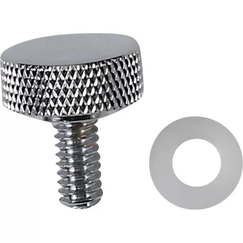 Drag Specialties Smooth1/4" - 20 Seat Mounting Knob for Harley - Chrome