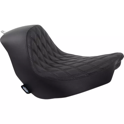 Drag Specialties Solo Seat for 2018-2024 Harley Softail FXLR/FXLRST/FLSB - Double Diamond