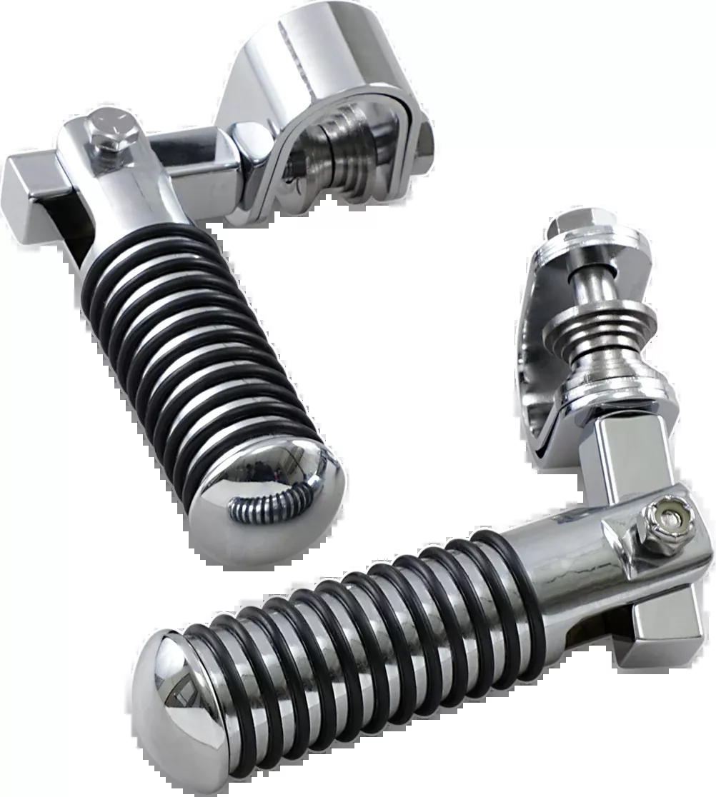 Drag SpecialtiesChrome Footpeg Clamp Mounts fits Harley Davidson Touring FLHT