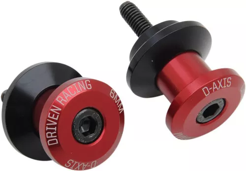 Driven D-Axis Red Auminum Swingarm Spools 10mm (DXS-10.1 RD)