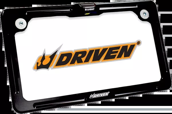 Driven Racing License Plate Frame - LED - Black