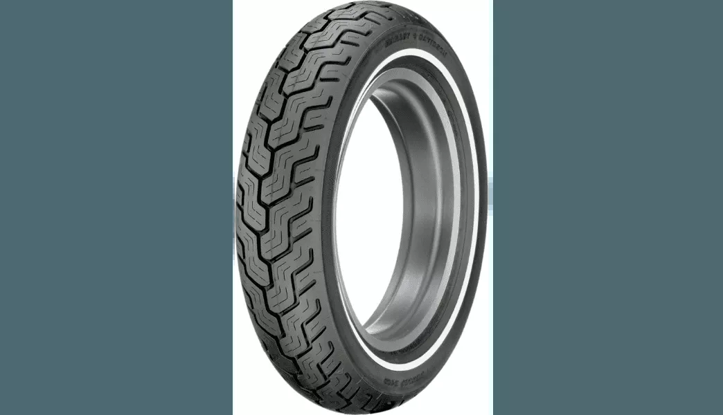 Dunlop Harley Davidson D402 Rear Tire - Narrow Whitewall - MU85B16 77H