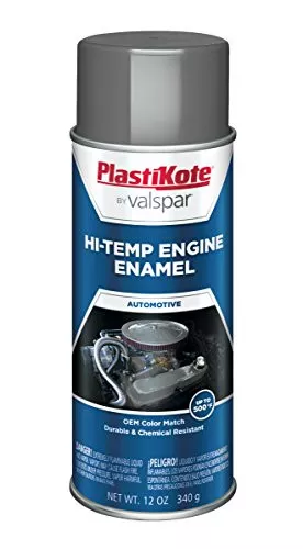Dupli-Color DE1611 Ceramic Gray Engine Paint Gray 12 oz. for Ford
