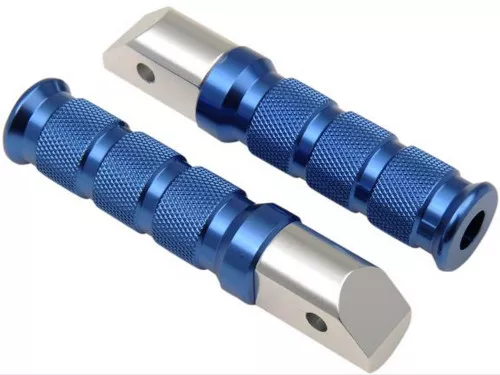 Emgo Blue Anodized Aluminum Rear Footpegs (50-11323)