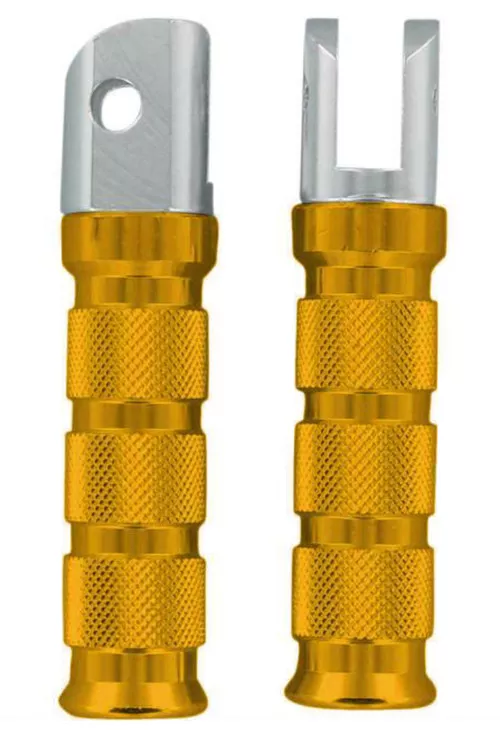 Emgo Gold Anodized Aluminum Front Footpegs (50-11220)