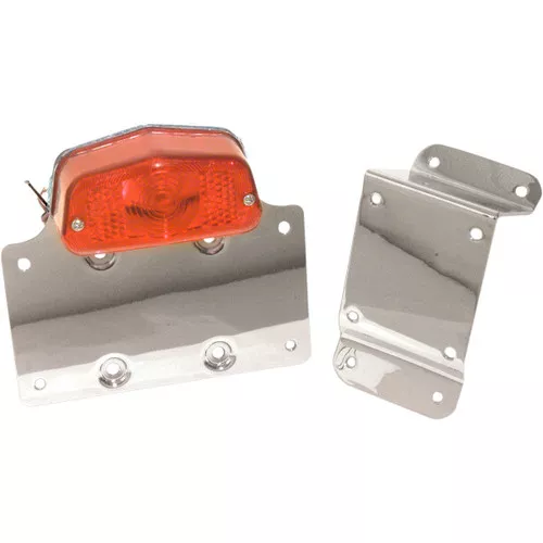Emgo Lucas Style Taillight w/License Plate Bracket (62-21550)