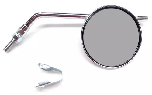 Emgo Universal Clamp-On Round Chrome Adjustable Mirror for 7/8" Bars (20-43000)