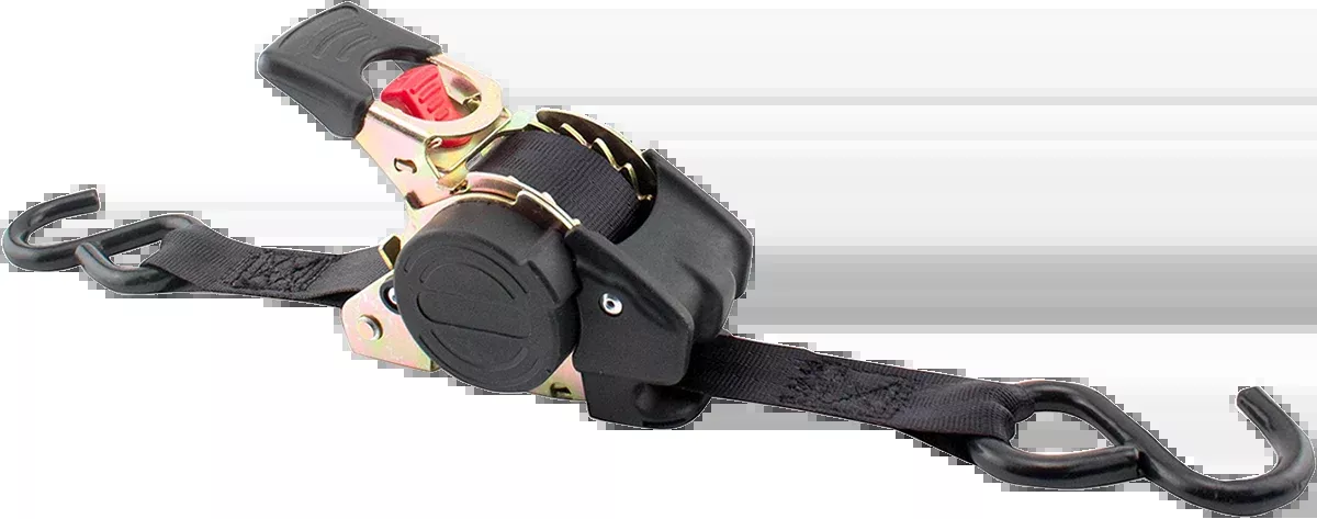 Erickson 6' Retractable S-Hook Ratchet Tie Downs Motorcycle ATV Snow Street UTV