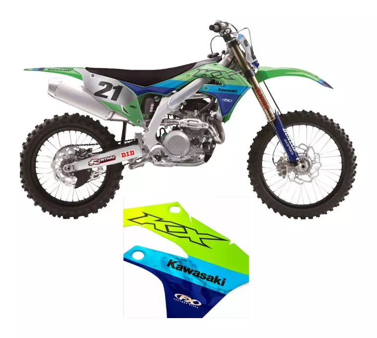 Factory Effex Candy Chrome Trim Kit Kawasaki KX250F 2017-2020