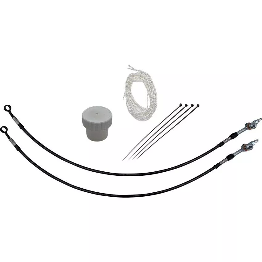 FBI EZ Install 12" Black Handlebar Install Kit 4 Harley 08-13 Hydraulic Clutch