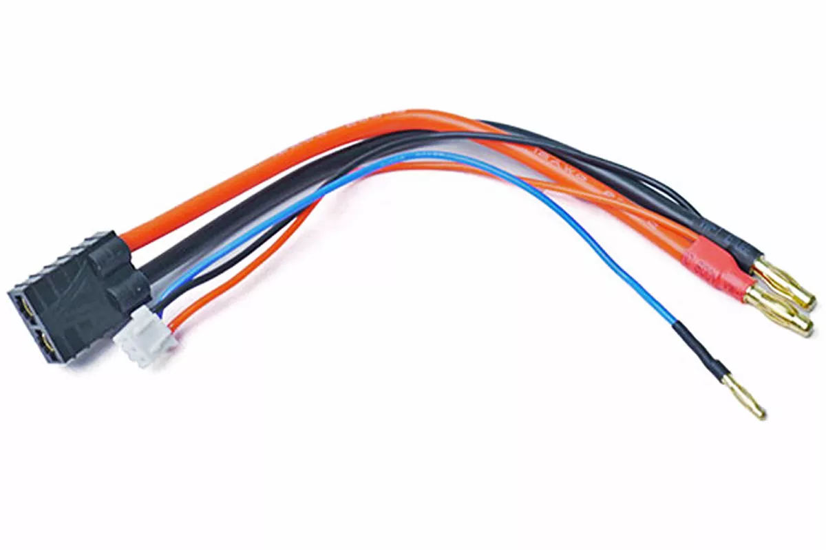Female TRX to 4mm Bullets w/ 2S XH Balance Plug Battery Adapter (150mm wire)