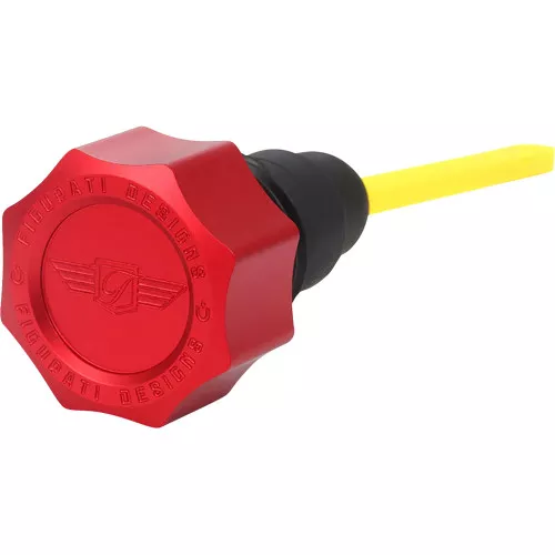 Figurati Curved Magnetic Performance Oil Dipstick for 2007-2016 Harley Touring - Red