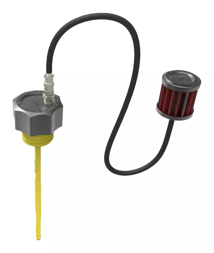 Figurati Designs Performance Curved Vented Oil Dipstick For Harley Touring 2017-2026