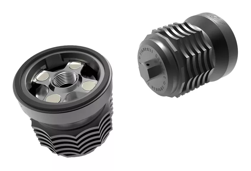 Figurati Designs Performance Magnetic Oil Filter For Harley 1984-2026