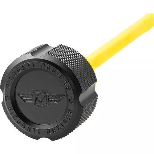 Figurati Knurled Magnetic Performance Oil Dipstick for 2017-2025 Harley Touring - Black