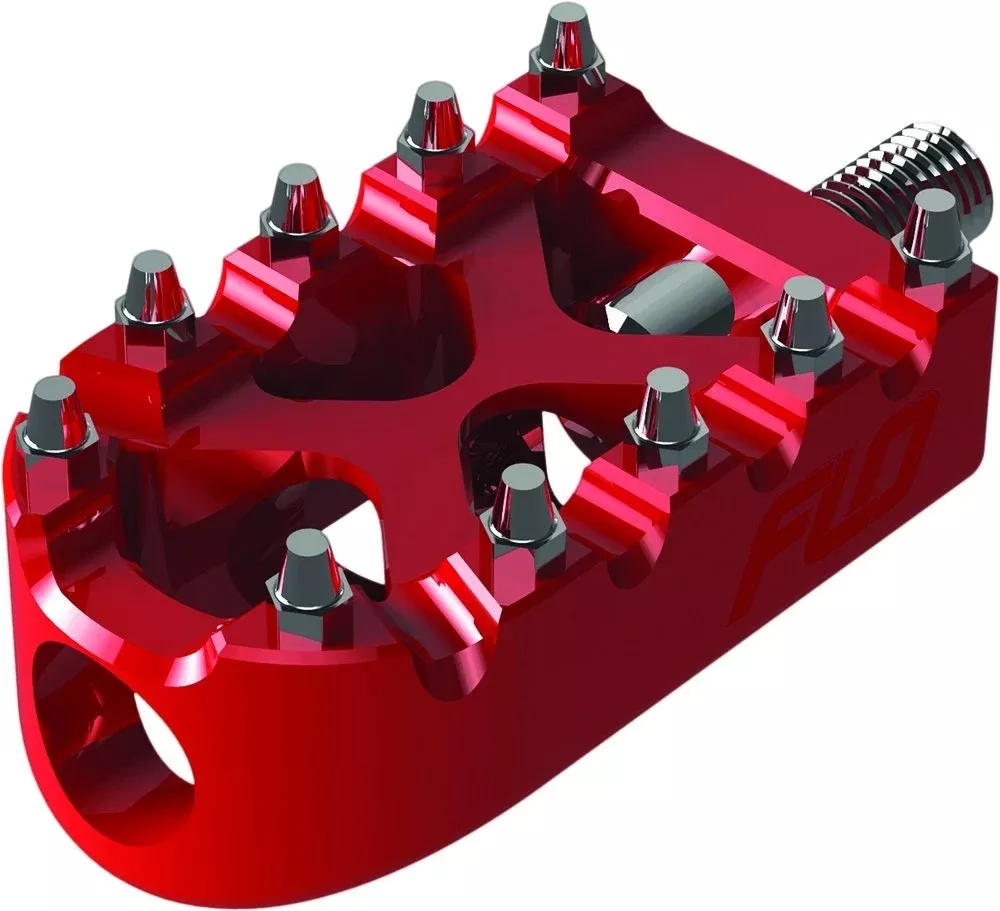 Flo Motorsports Red V2 MX Moto Style Shifter Peg Shift Peg Harley FPEG-802R
