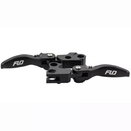 Flo Motorsports SHORTY Adjustable MX Style Hand Levers for 2015-2024 Harley Softail - Black