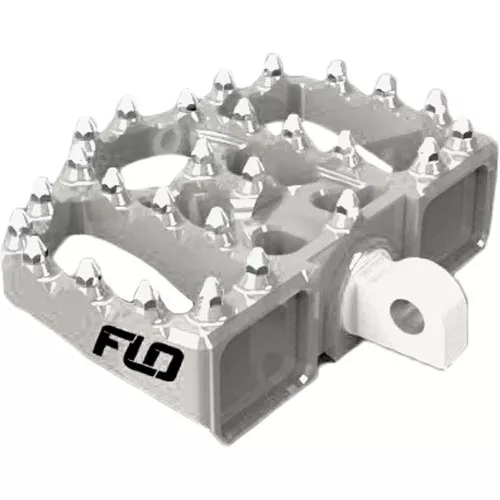 Flo Motorsports V4 Mini Floor Boards Foot Pegs for Harley - Chrome