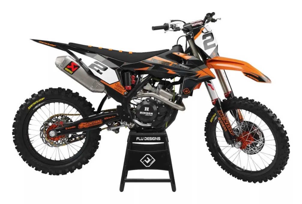 FLU Designs PTS 6 Graphics Kit KTM 200cc-500cc 2014-2016