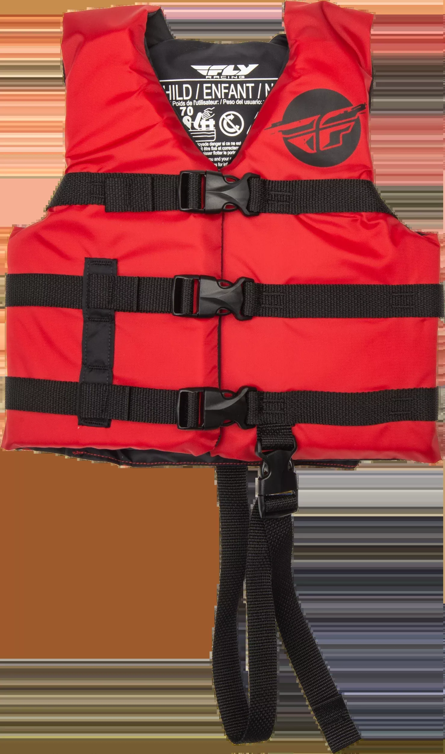 Fly Racing Child Flotation Vest Red/Black 221-30322
