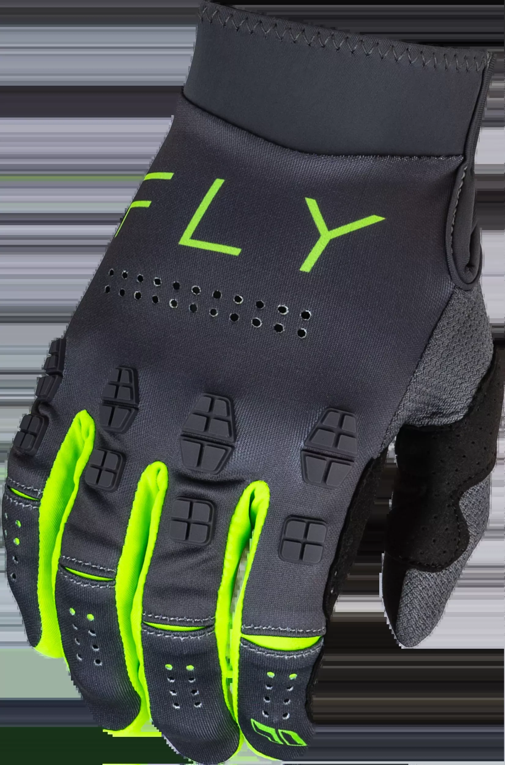 Fly Racing Evolution Dst Gloves Charcoal/Neon Green Sm 377-111S