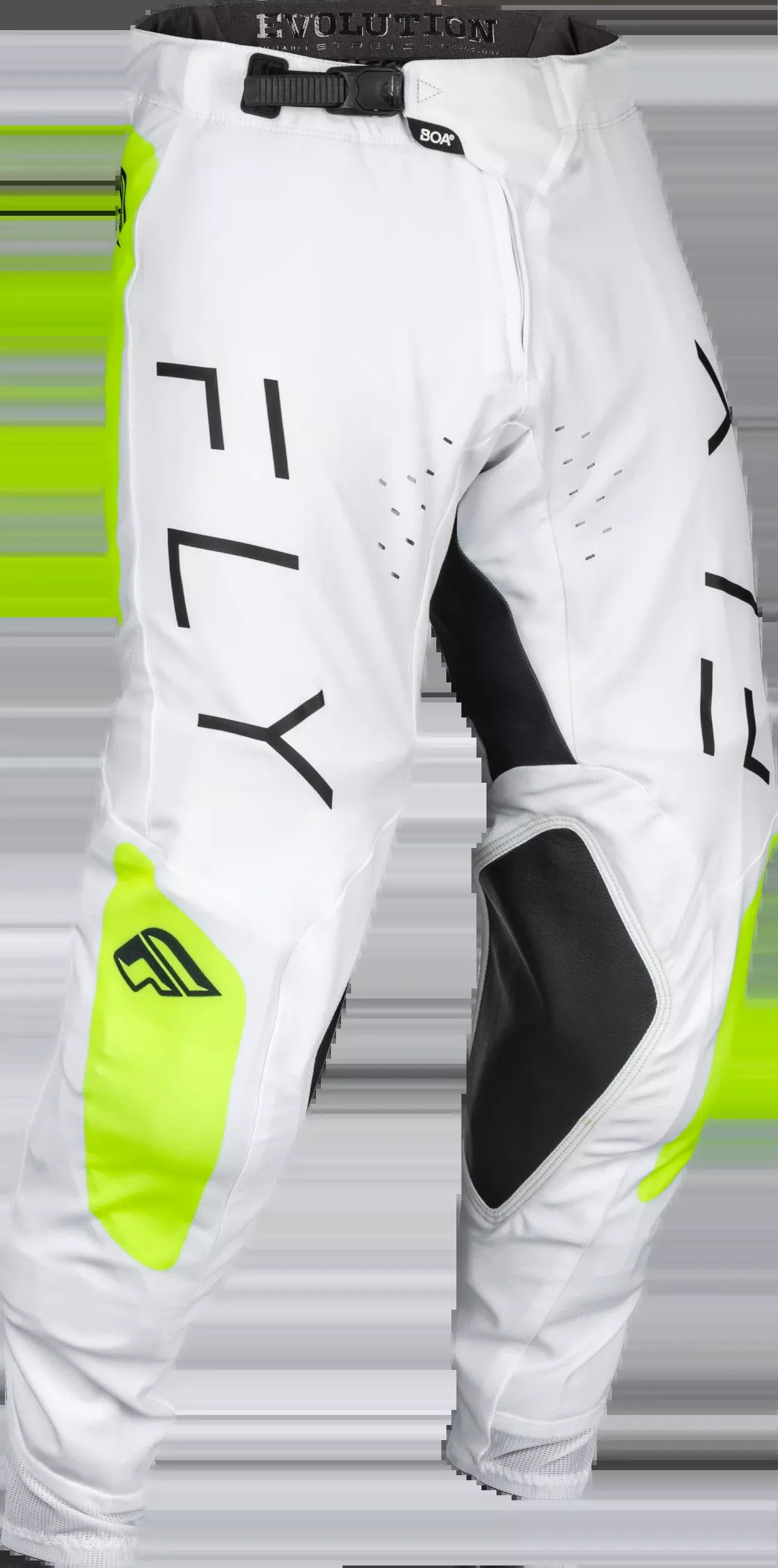 Fly Racing Evolution Dst Pants White/Hi-Vis Sz 34 377-13334